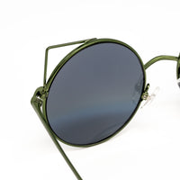 Matthew Williamson x Linda Farrow Green Cat-eye Sunglasses MW122C16SUN