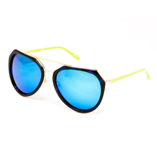 Matthew Williamson x Linda Farrow Black/Blue Sunglasses MW126C3SUN