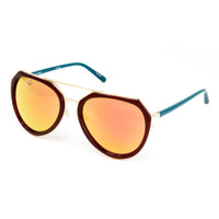 Matthew Williamson x Linda Farrow Red and Teal Sunglasses MW126C6SUN