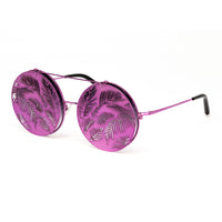 Matthew Williamson x Linda Farrow Purple Flip-up Sunglasses MW142C5SUN