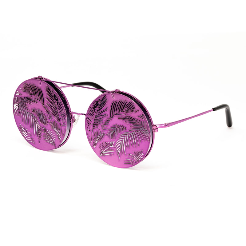 Matthew Williamson x Linda Farrow Purple Flip-up Sunglasses MW142C5SUN