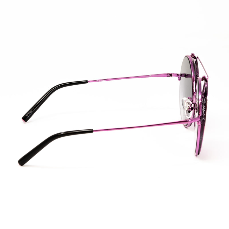 Matthew Williamson x Linda Farrow Purple Flip-up Sunglasses MW142C5SUN