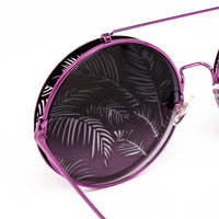 Matthew Williamson x Linda Farrow Purple Flip-up Sunglasses MW142C5SUN