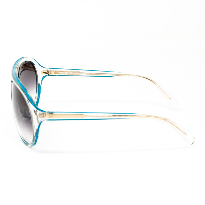 Matthew Williamson x Linda Farrow Blue Sunglasses MW14C1SUN