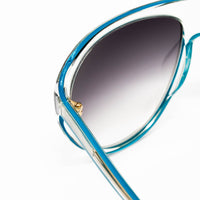 Matthew Williamson x Linda Farrow Blue Sunglasses MW14C1SUN