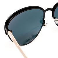 Matthew Williamson x Linda Farrow Black and Clear Sunglasses MW158C4SUN