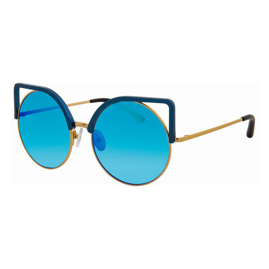 Matthew Williamson x Linda Farrow Blue Sunglasses MW169C5SUN