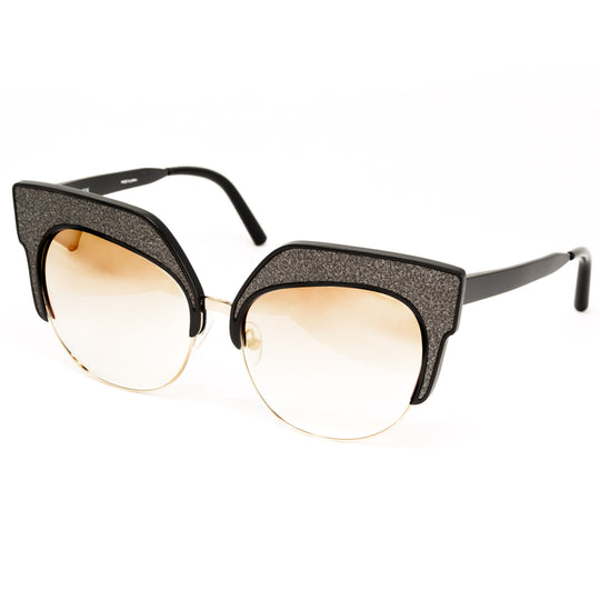 Matthew Williamson x Linda Farrow Black/Glitter Sunglasses MW181C3SUN