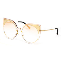Matthew Williamson x Linda Farrow Gold Cat-eye Sunglasses MW184C2SUN