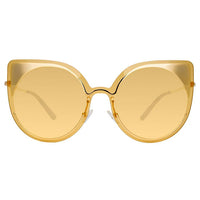 Matthew Williamson x Linda Farrow Yellow Sunglasses MW184C3SUN