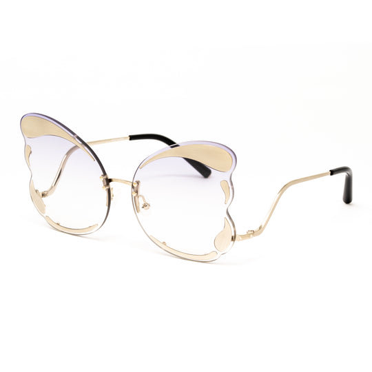 Matthew Williamson x Linda Farrow Gold Butterrfly Sunglasses MW185C12SUN