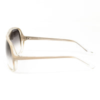 Matthew Williamson x Linda Farrow Cream Sunglasses MW18C6SUN
