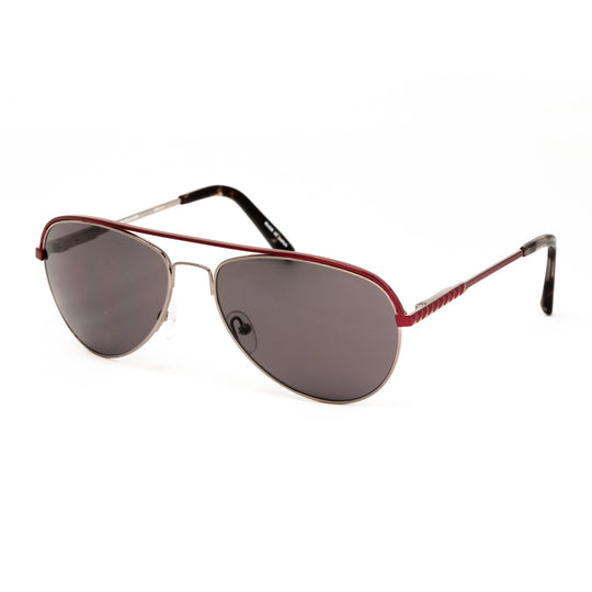 Matthew Williamson x Linda Farrow Burgundy Sunglasses MW21C1SUN