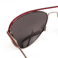 Matthew Williamson x Linda Farrow Burgundy Sunglasses MW21C1SUN