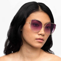 Matthew Williamson x Linda Farrow Purple Sunglasses MW227C5SUN