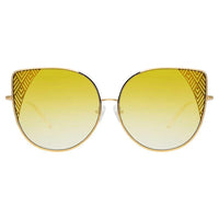 Matthew Williamson x Linda Farrow Yellow Sunglasses MW227C6SUN