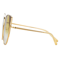 Matthew Williamson x Linda Farrow Yellow Sunglasses MW227C6SUN
