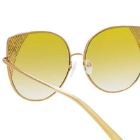 Matthew Williamson x Linda Farrow Yellow Sunglasses MW227C6SUN