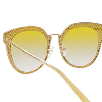 Matthew Williamson x Linda Farrow Yellow Sunglasses MW228C6SUN