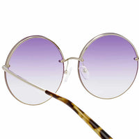 Matthew Williamson x Linda Farrow Purple Sunglasses MW242C5SUN