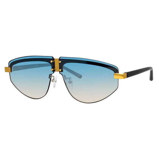 Matthew Williamson x Linda Farrow Blue Sunglasses MW253C3SUN