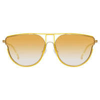 Matthew Williamson x Linda Farrow yellow Sunglasses MW255C2SUN