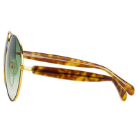 Matthew Williamson x Linda Farrow Green Sunglasses MW259C3SUN
