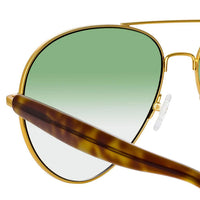 Matthew Williamson x Linda Farrow Green Sunglasses MW259C3SUN