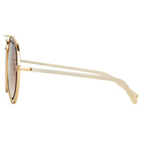 Matthew Williamson x Linda Farrow Gold Sunglasses MW264C2SUN