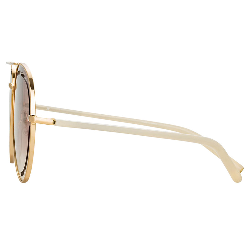 Matthew Williamson x Linda Farrow Gold Sunglasses MW264C2SUN