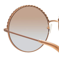 Matthew Williamson x Linda Farrow Gold Sunglasses MW274C4SUN