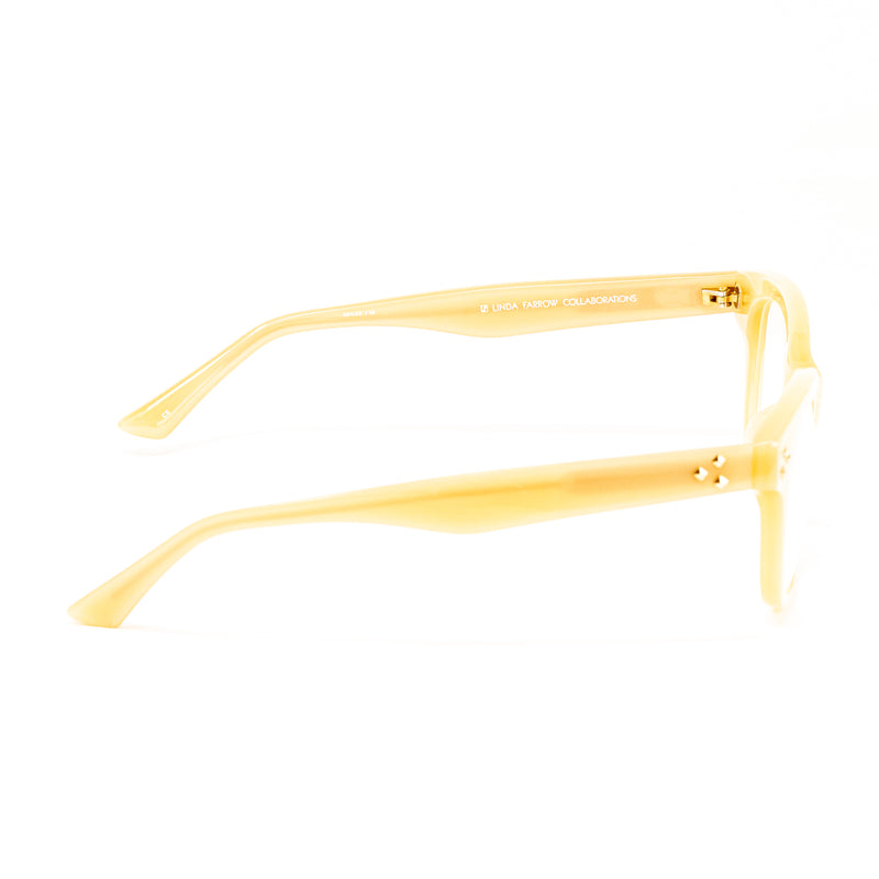Matthew Williamson x Linda Farrow Honey Yellow Eyeglasses MW31C4OPT
