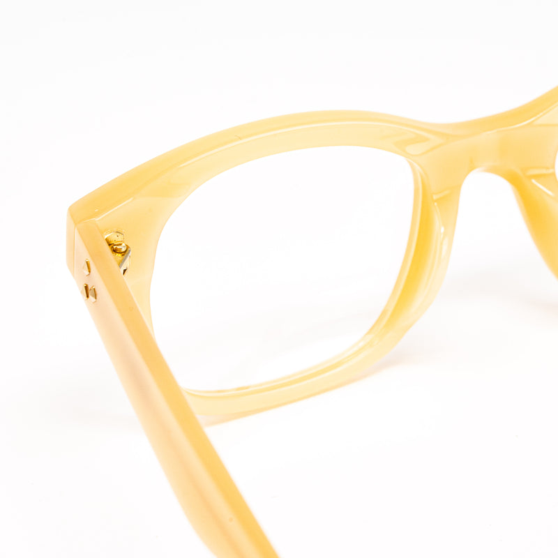 Matthew Williamson x Linda Farrow Honey Yellow Eyeglasses MW31C4OPT