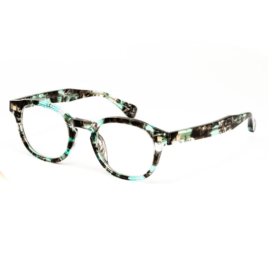 Matthew Williamson x Linda Farrow Green and Black Eyeglasses MW43C11OPT
