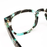 Matthew Williamson x Linda Farrow Green and Black Eyeglasses MW43C11OPT