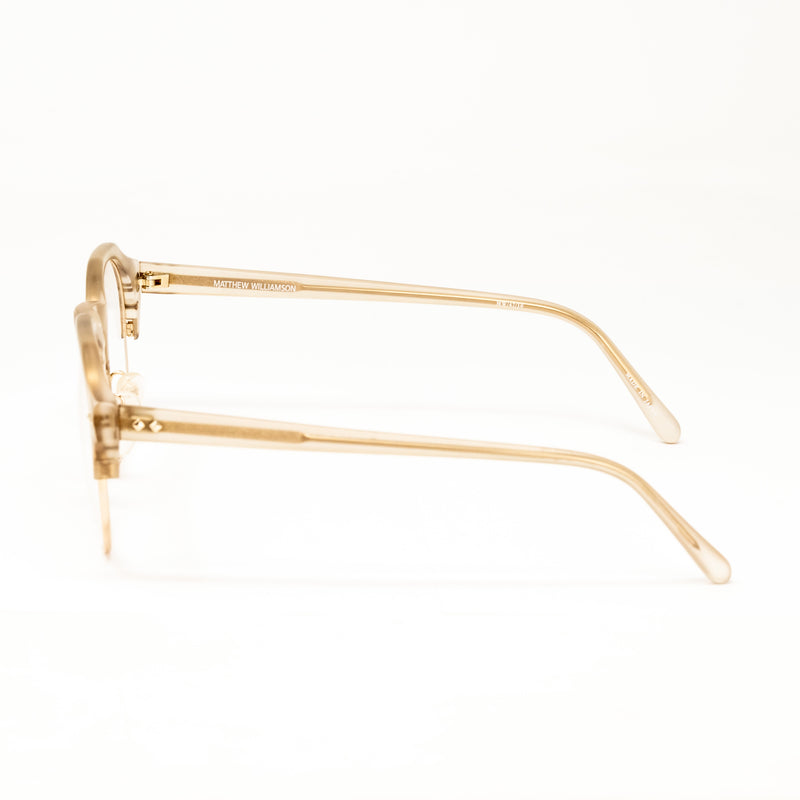 Matthew Williamson x Linda Farrow Champagne Eyeglasses MW47C10OPT