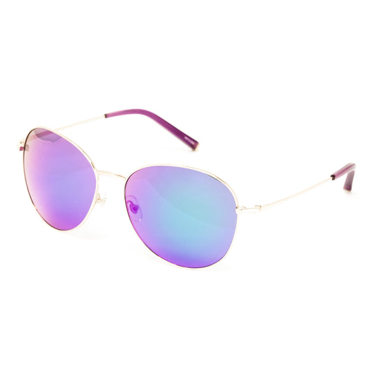 Matthew Williamson x Linda Farrow Purple/Gold Sunglasses MW91C10SUN