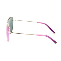 Matthew Williamson x Linda Farrow Purple/Gold Sunglasses MW91C10SUN