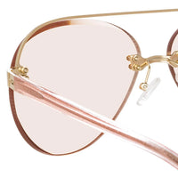 NO 21 x Linda Farrow Pink Sunglasses N21S31C4SUN