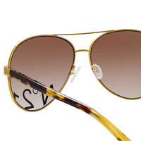 NO 21 x Linda Farrow Tortoiseshell Sunglasses N21S40C2SUN