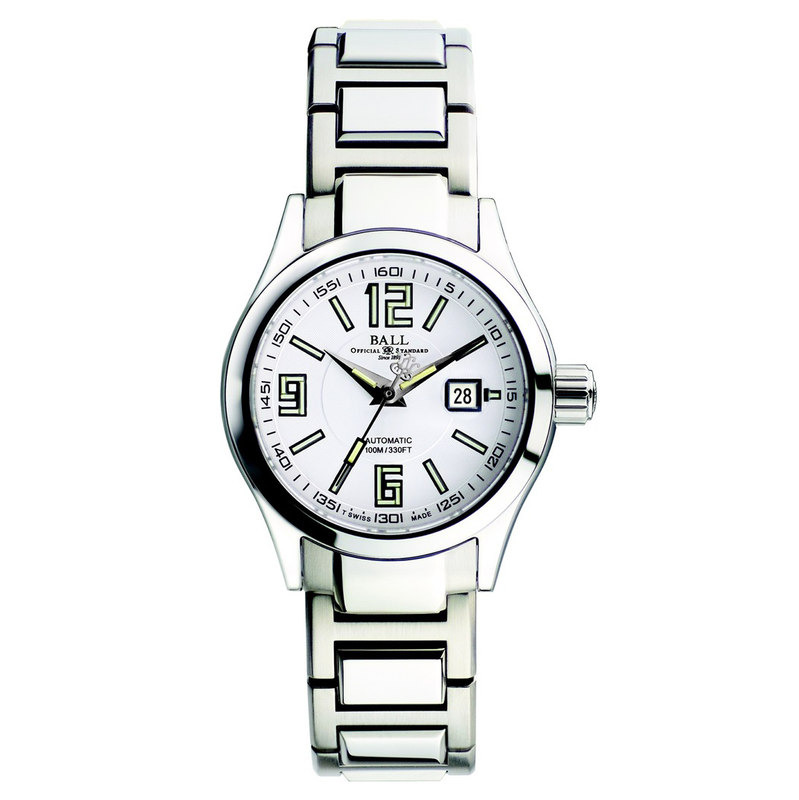Ball Ladies Watch Engineer II Arabic Ladies White NL1026C-SA-WH