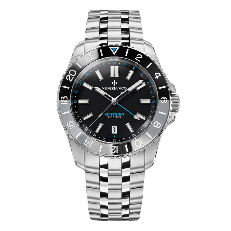 Venezianico Nereide GMT Ceratung Black Automatic Men's Watch 4521500S