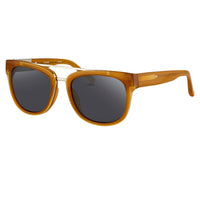 Phillip Lim X Linda Farrow Brown Grey Sunglasses PL144C3SUN