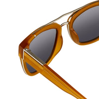 Phillip Lim X Linda Farrow Brown Grey Sunglasses PL144C3SUN