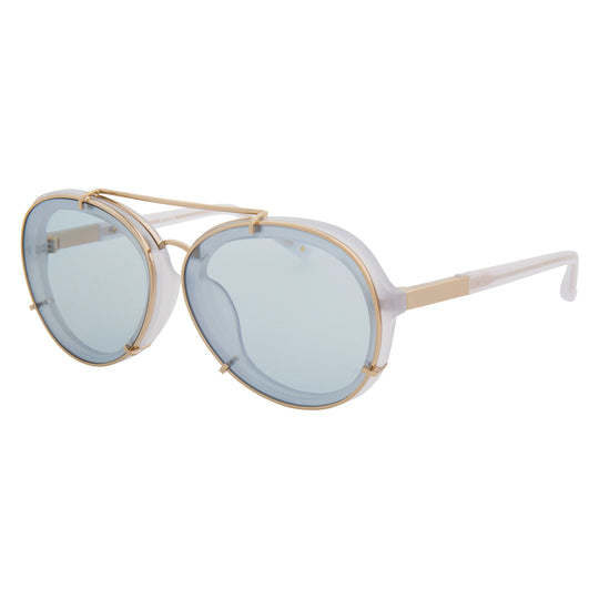 Phillip Lim x Linda Farrow White Blue Sunglasses PL170C1SUN