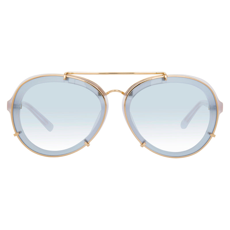 Phillip Lim x Linda Farrow White Blue Sunglasses PL170C1SUN