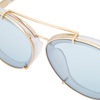 Phillip Lim x Linda Farrow White Blue Sunglasses PL170C1SUN