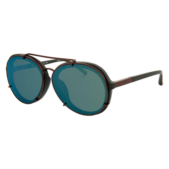 Phillip Lim x Linda Farrow Green Sunglasses PL170C5SUN