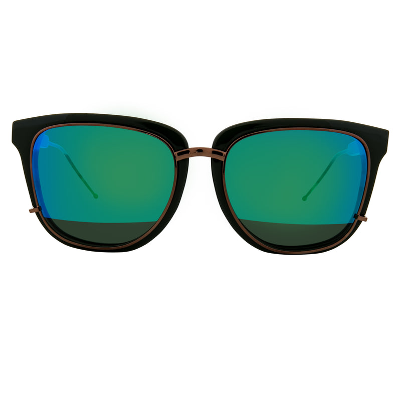 Phillip Lim x Linda Farrow Blue Mirror Sunglasses PL176C6SUN