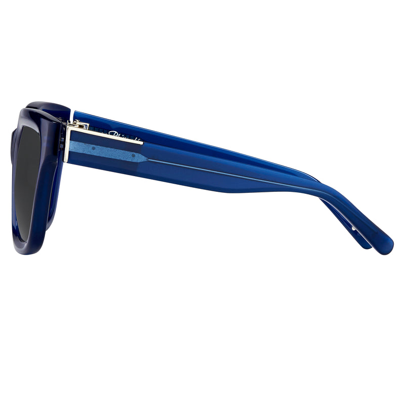Phillip Lim x Linda Farrow Black Blue Sunglasses PL51C18SUN
